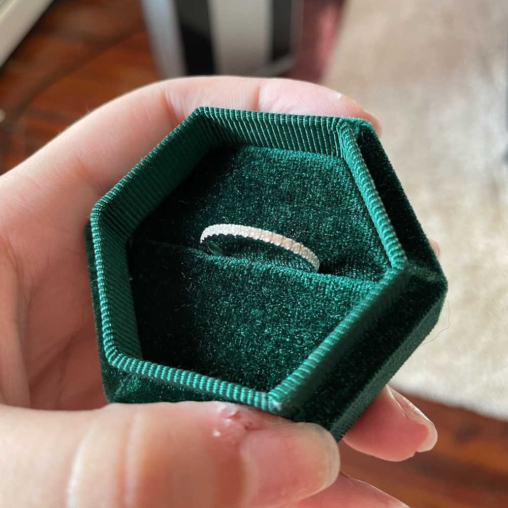 Moissanite Wedding Band